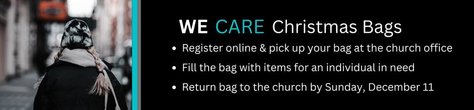 We Care Christmas Bags FULL Sherwood Park Alliance Church 2023