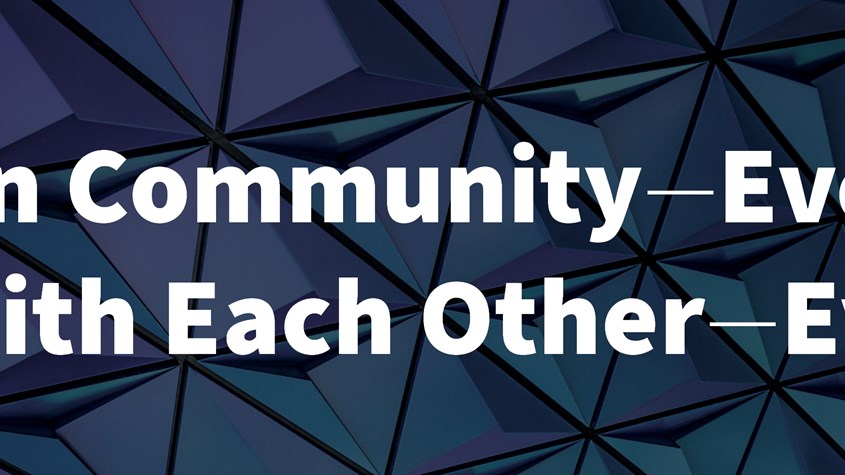 Invest in Community - Even Now. Circle-up with Each Other, Even Online.